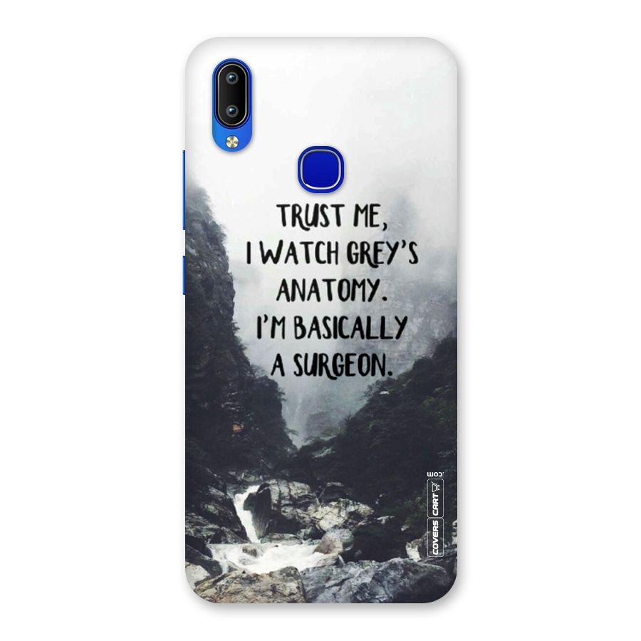 I Am A Surgeon Back Case for Vivo Y91