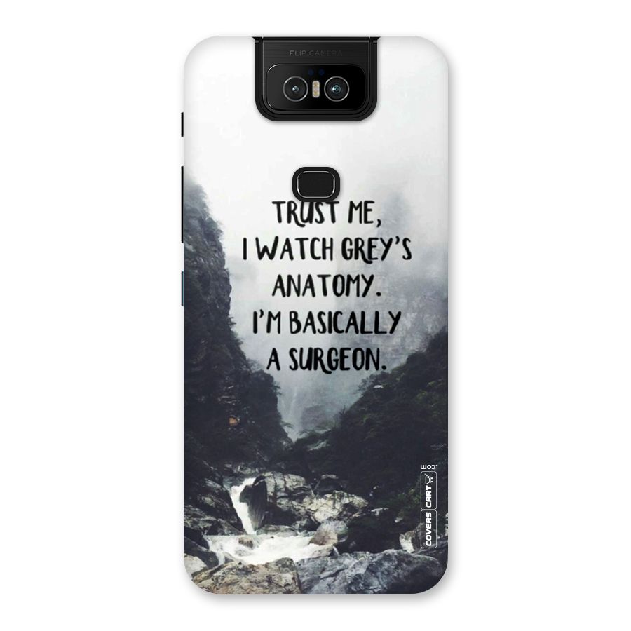 I Am A Surgeon Back Case for Zenfone 6z