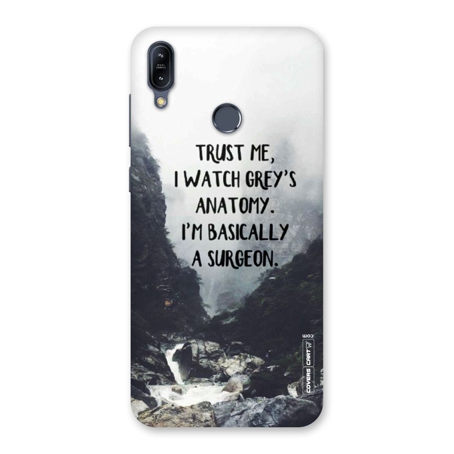 I Am A Surgeon Back Case for Zenfone Max M2