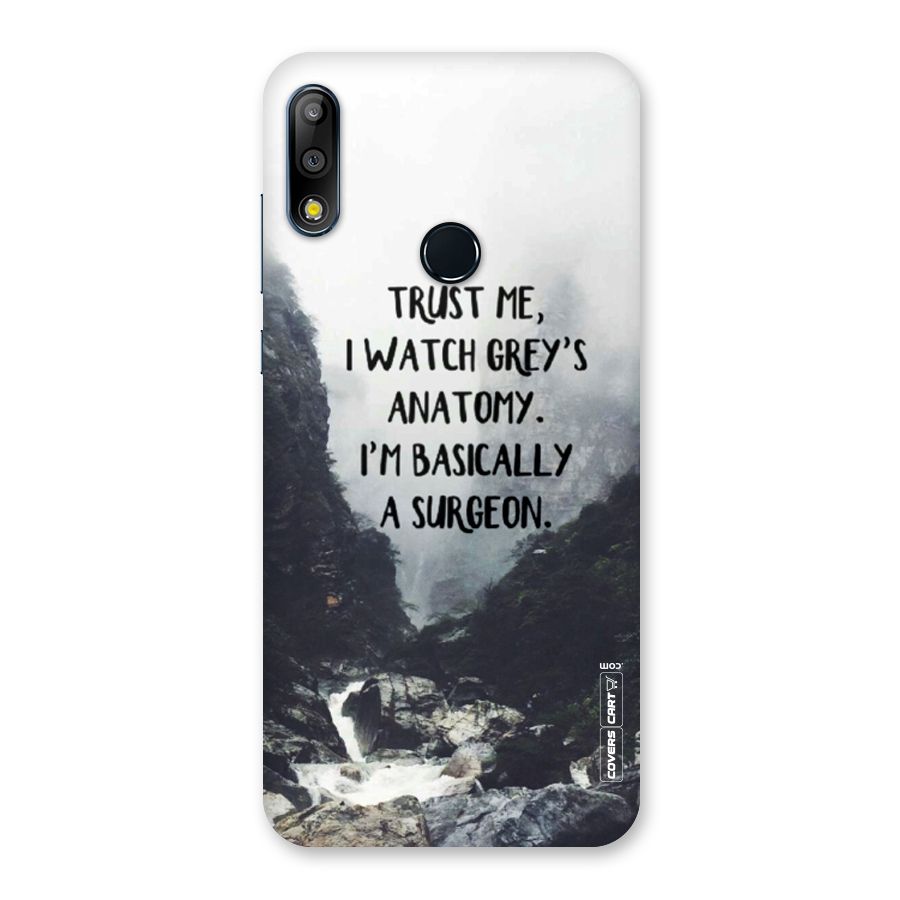 I Am A Surgeon Back Case for Zenfone Max Pro M2