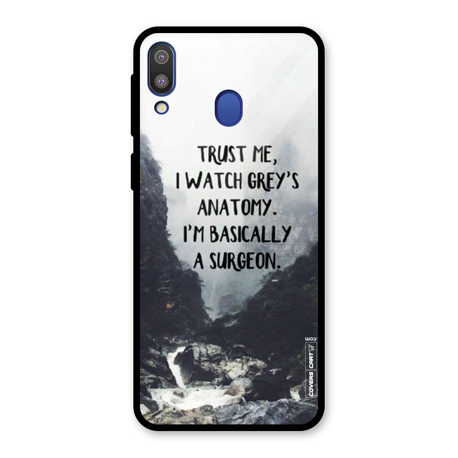 I Am A Surgeon Glass Back Case for Galaxy M20