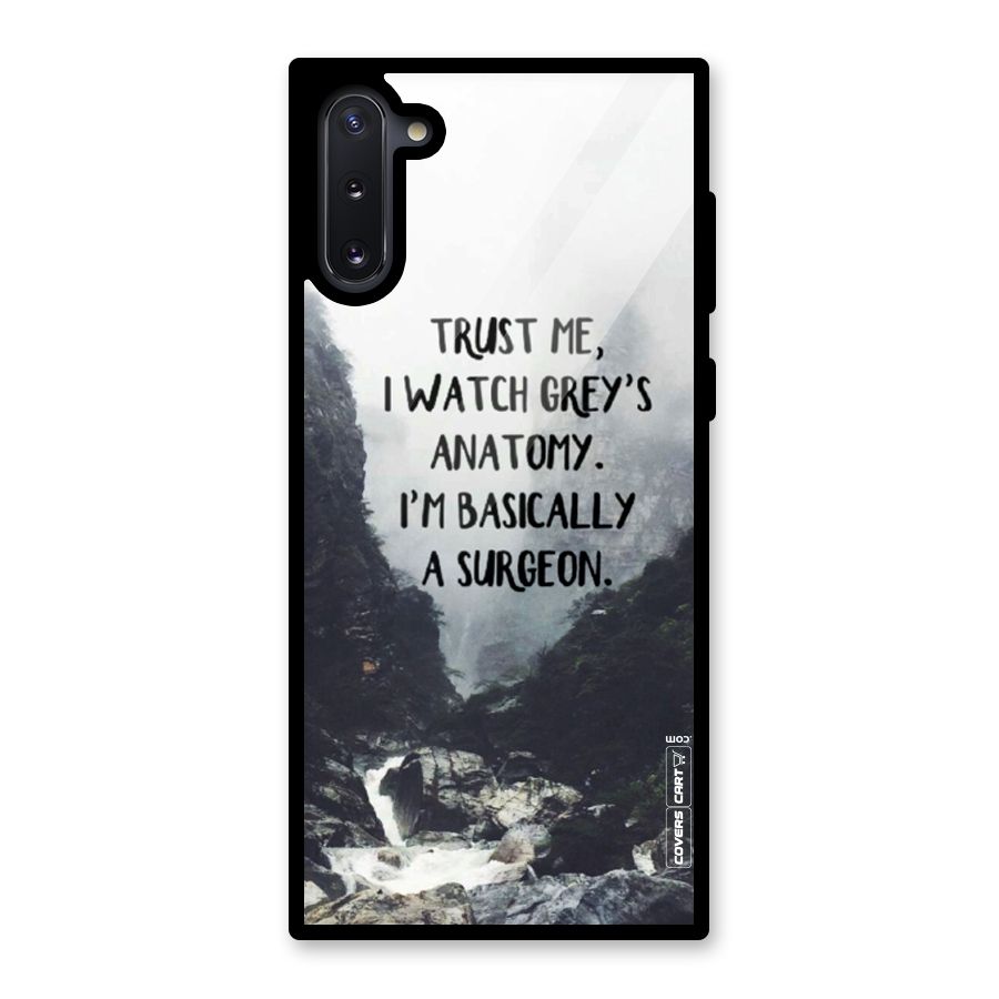 I Am A Surgeon Glass Back Case for Galaxy Note 10