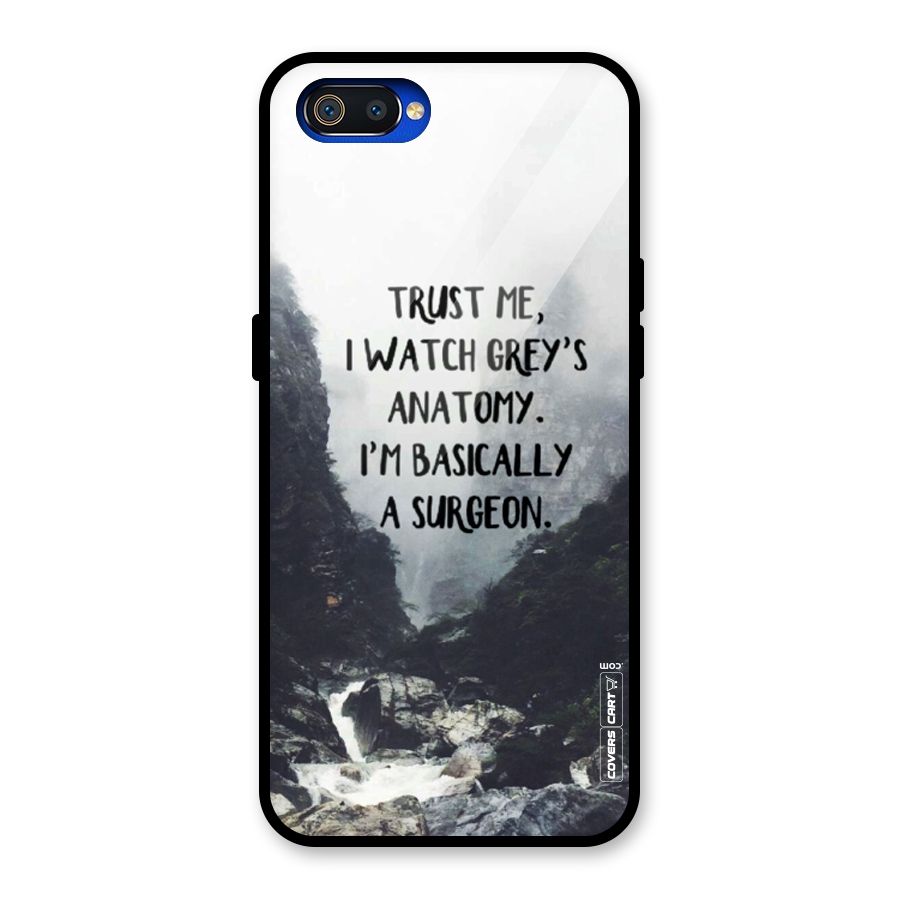 I Am A Surgeon Glass Back Case for Realme C2