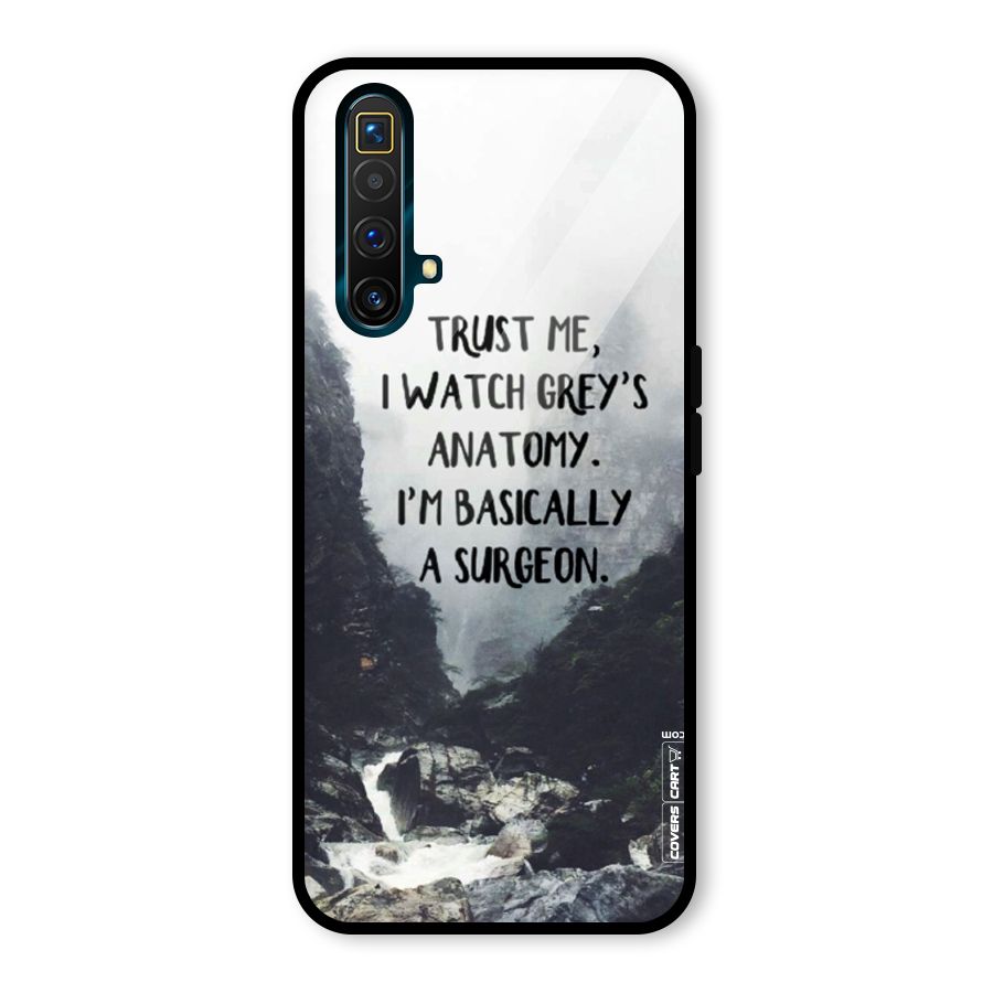 I Am A Surgeon Glass Back Case for Realme X3 SuperZoom