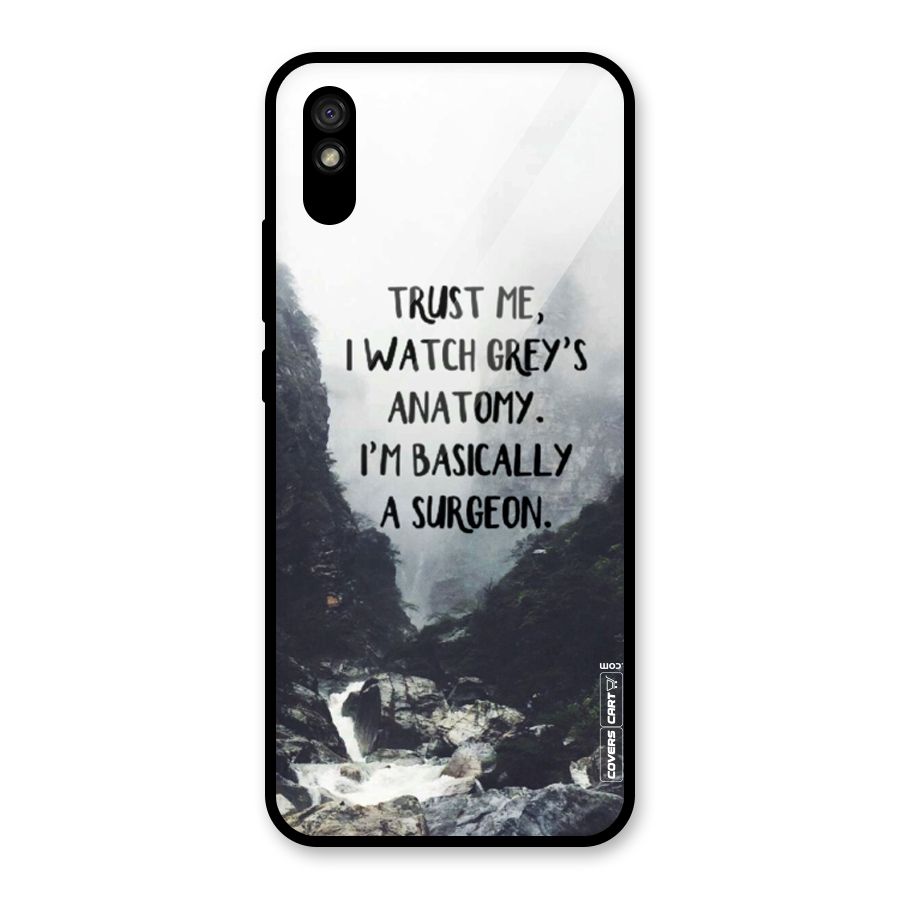 I Am A Surgeon Glass Back Case for Redmi 9i