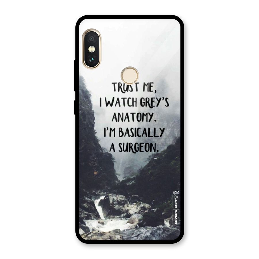 I Am A Surgeon Glass Back Case for Redmi Note 5 Pro