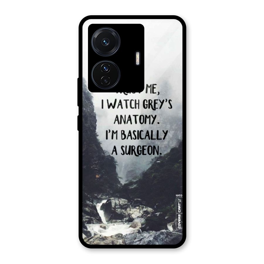I Am A Surgeon Glass Back Case for Vivo T1 Pro