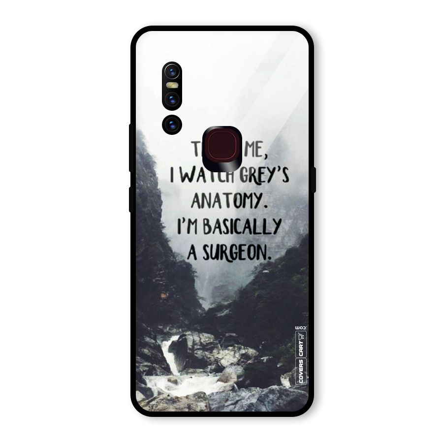 I Am A Surgeon Glass Back Case for Vivo V15