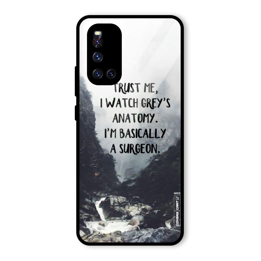 I Am A Surgeon Glass Back Case for Vivo V19