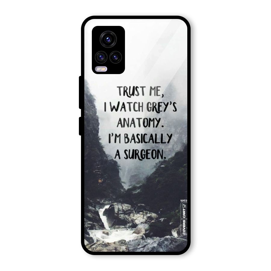 I Am A Surgeon Glass Back Case for Vivo V20