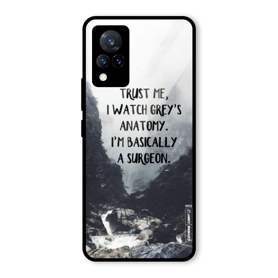 I Am A Surgeon Glass Back Case for Vivo V21 5G