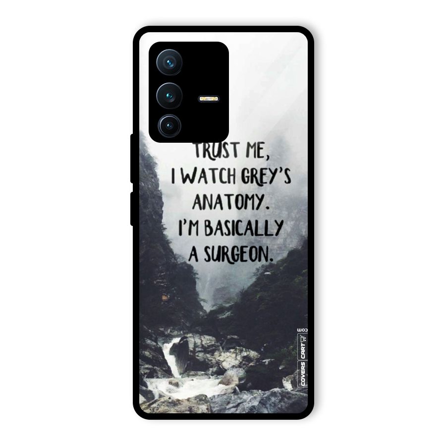 I Am A Surgeon Glass Back Case for Vivo V23 Pro