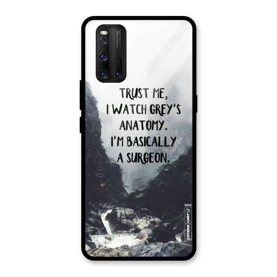 I Am A Surgeon Glass Back Case for Vivo iQOO 3