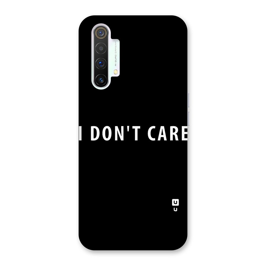 I Dont Care Typography Back Case for Realme X3 SuperZoom