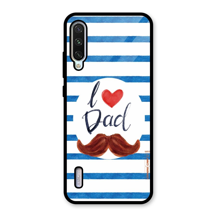 I Love Dad Glass Back Case for Mi A3