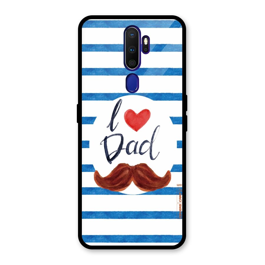 I Love Dad Glass Back Case for Oppo A9 (2020)