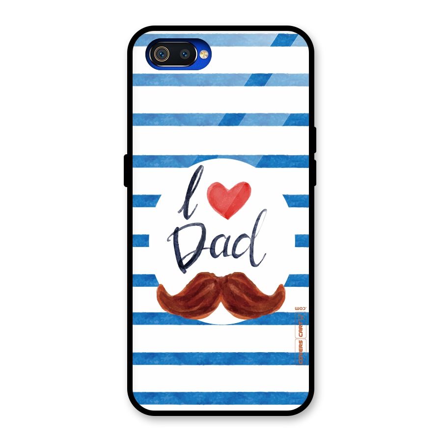 I Love Dad Glass Back Case for Realme C2