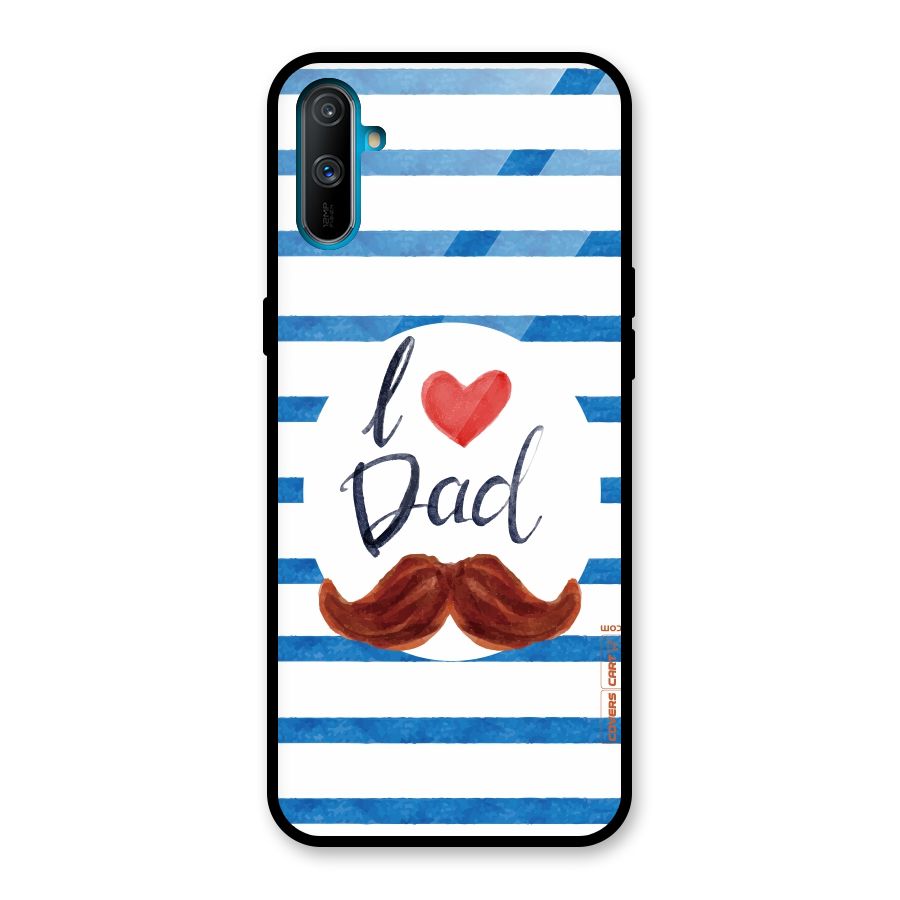 I Love Dad Glass Back Case for Realme C3