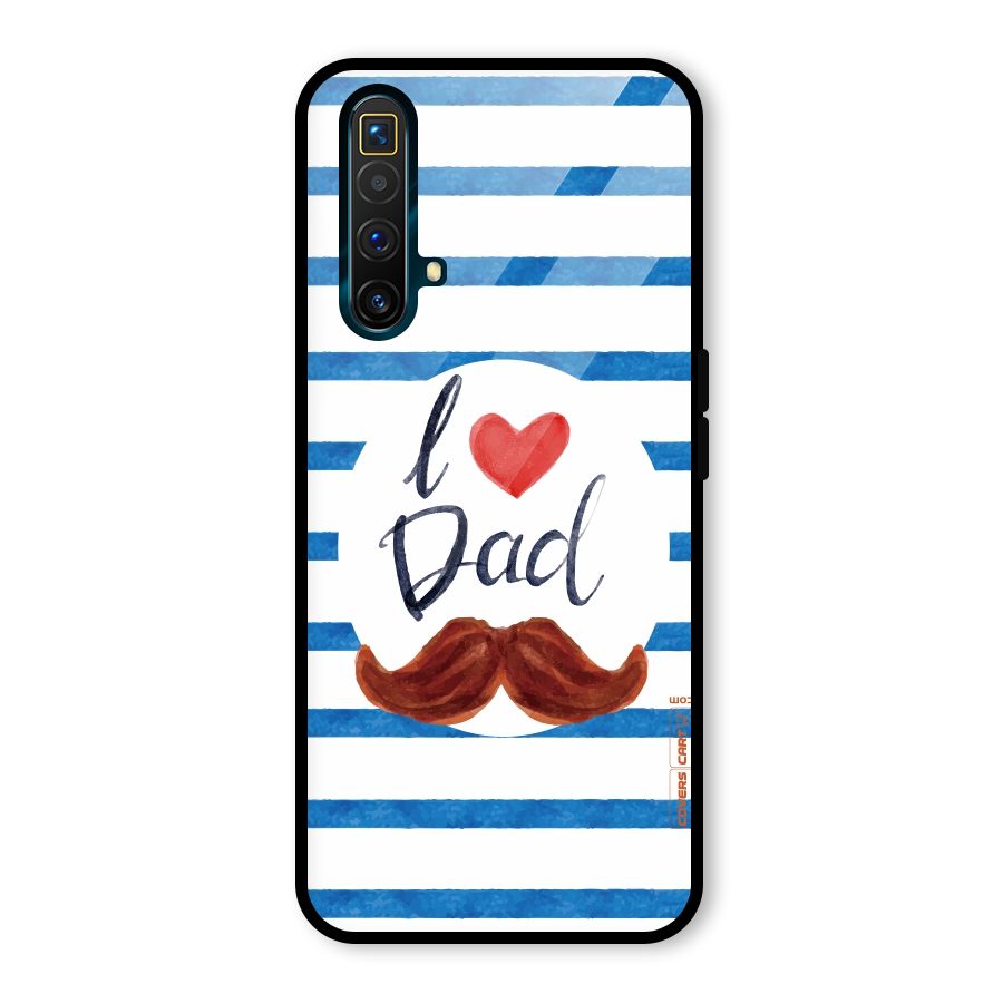 I Love Dad Glass Back Case for Realme X3 SuperZoom