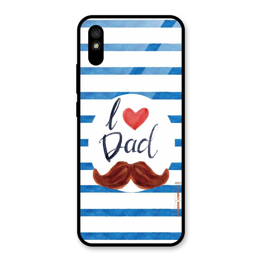 I Love Dad Glass Back Case for Redmi 9i