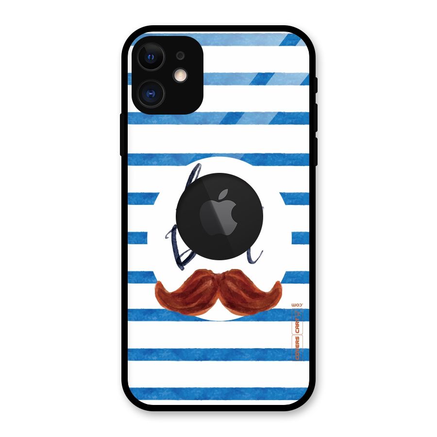 I Love Dad Glass Back Case for iPhone 11 Logo Cut
