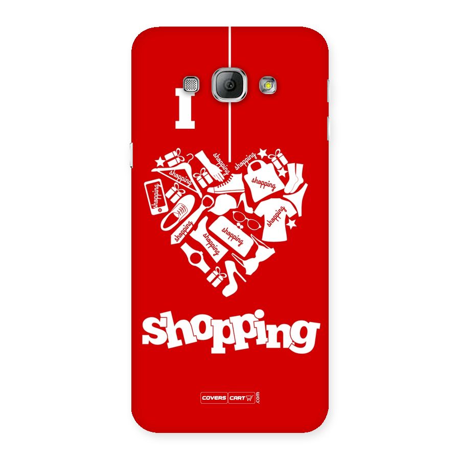 I Love Shopping Back Case for Galaxy A8
