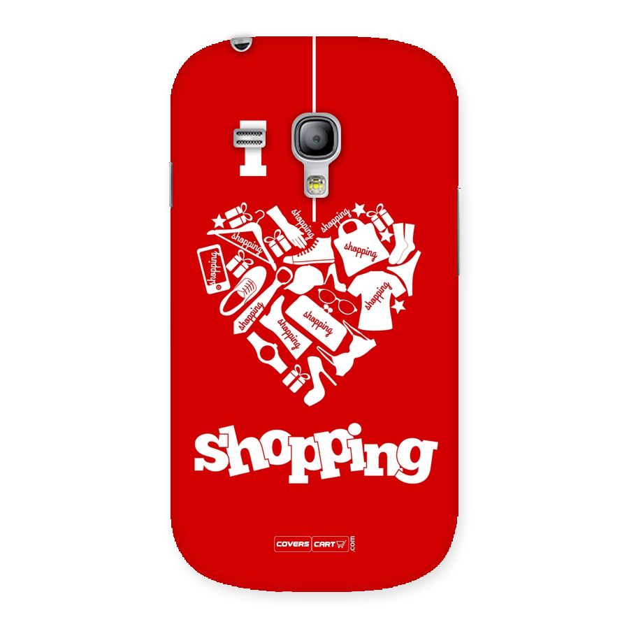 I Love Shopping Back Case for Galaxy S3 Mini