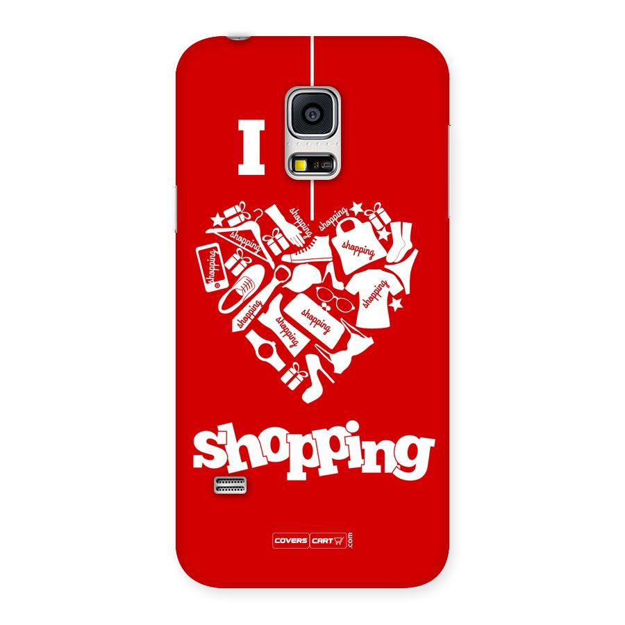 I Love Shopping Back Case for Galaxy S5 Mini