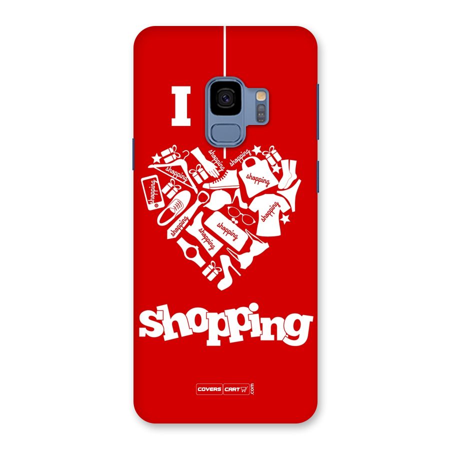 I Love Shopping Back Case for Galaxy S9