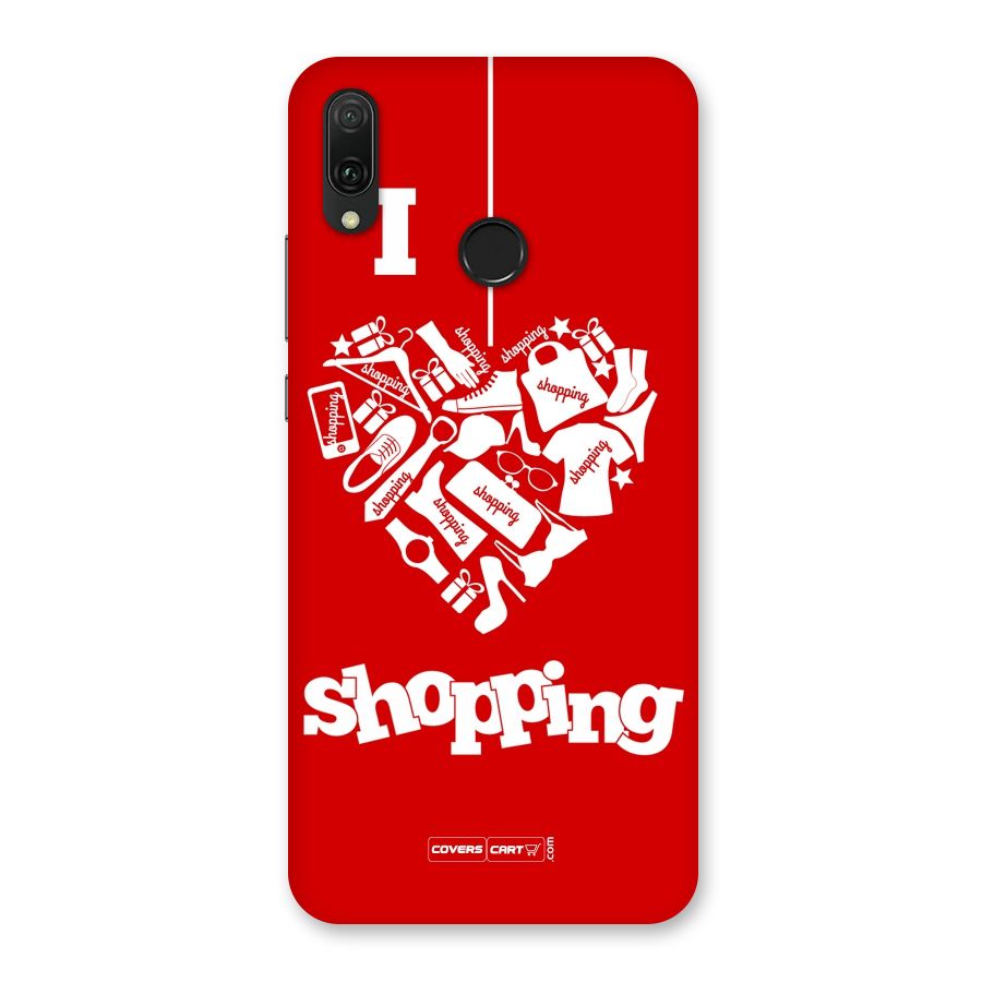 I Love Shopping Back Case for Huawei Y9 (2019)