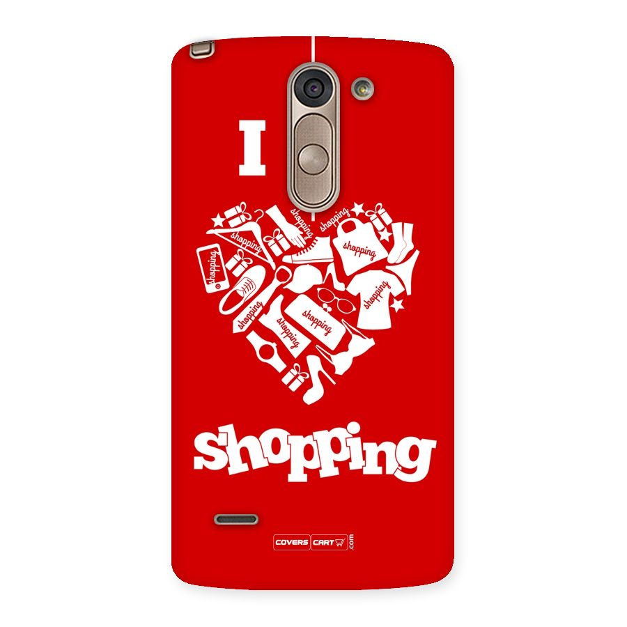 I Love Shopping Back Case for LG G3 Stylus