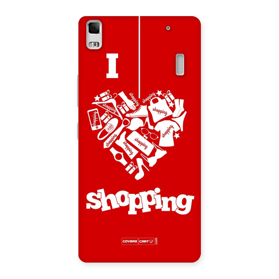 I Love Shopping Back Case for Lenovo A7000