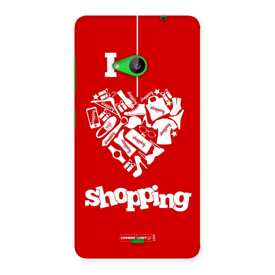 I Love Shopping Back Case for Lumia 535