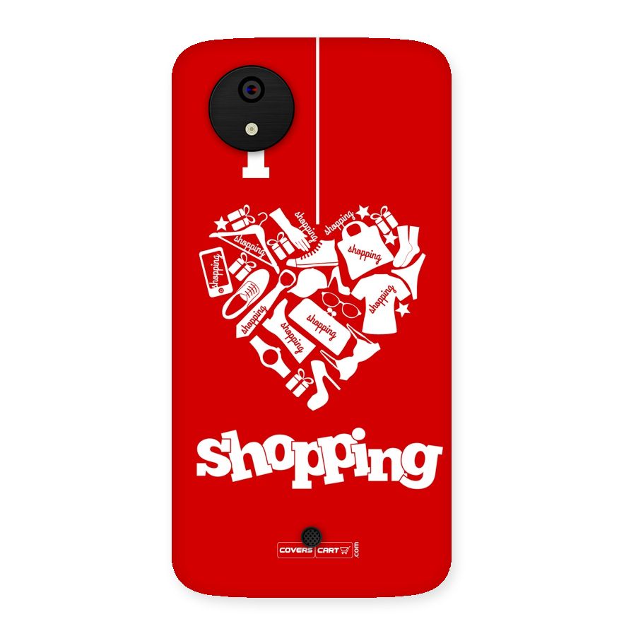 I Love Shopping Back Case for Micromax Canvas A1