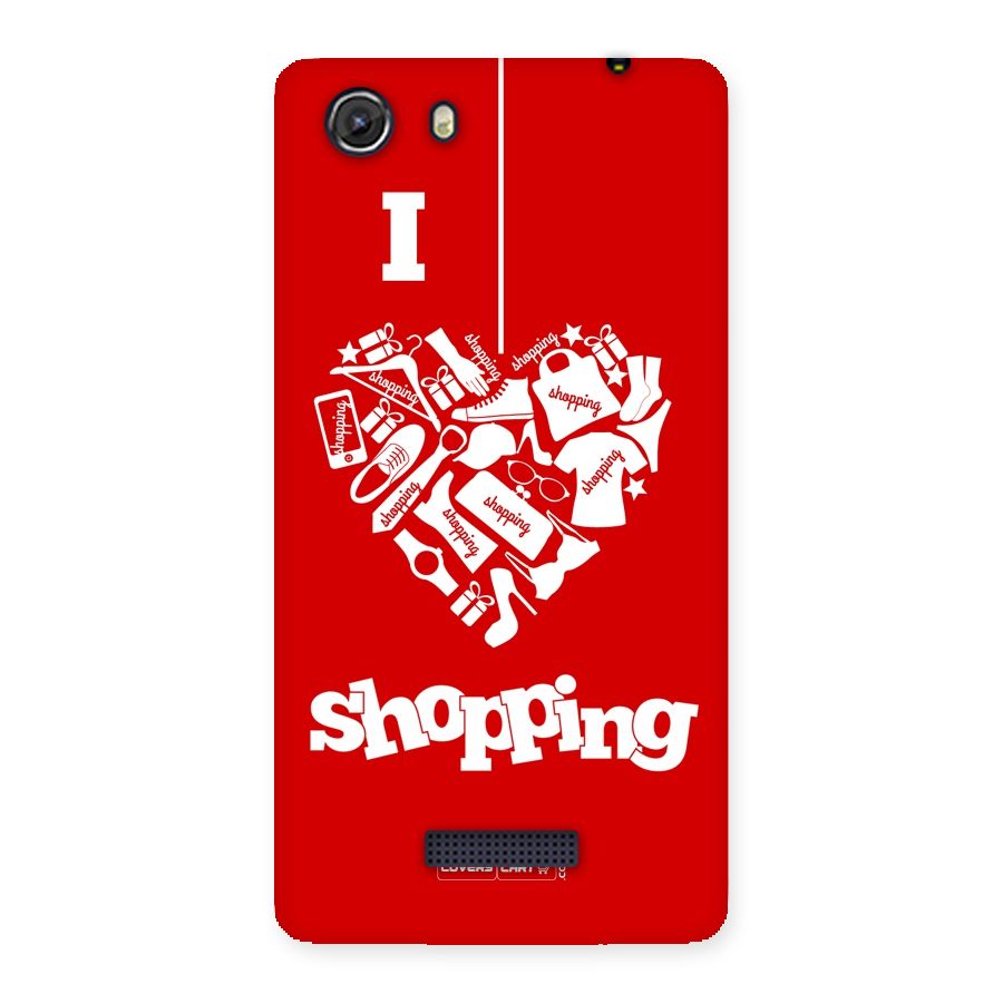 I Love Shopping Back Case for Micromax Unite 3