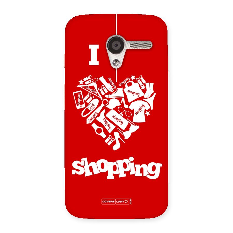 I Love Shopping Back Case for Moto X