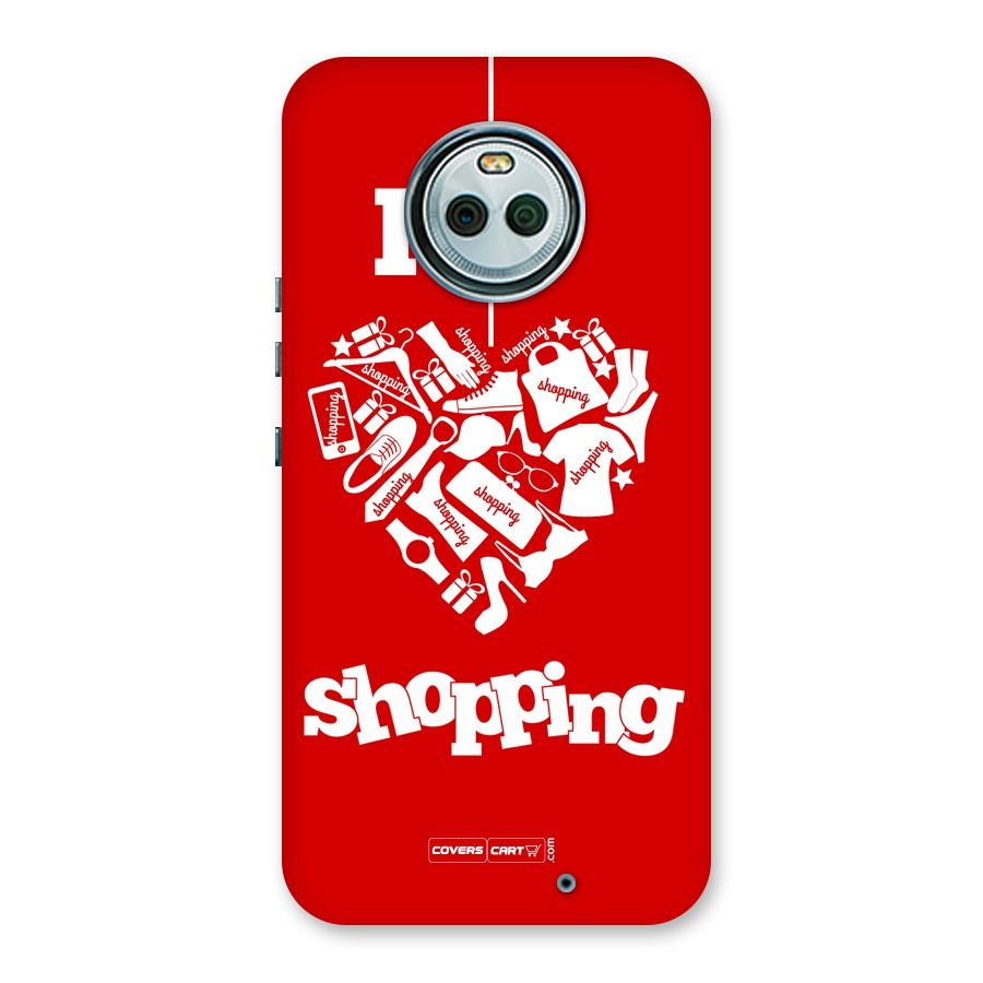 I Love Shopping Back Case for Moto X4