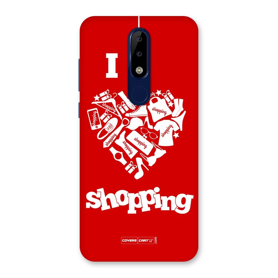 I Love Shopping Back Case for Nokia 5.1 Plus