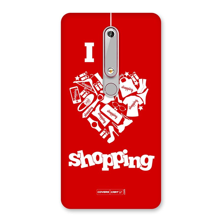 I Love Shopping Back Case for Nokia 6.1