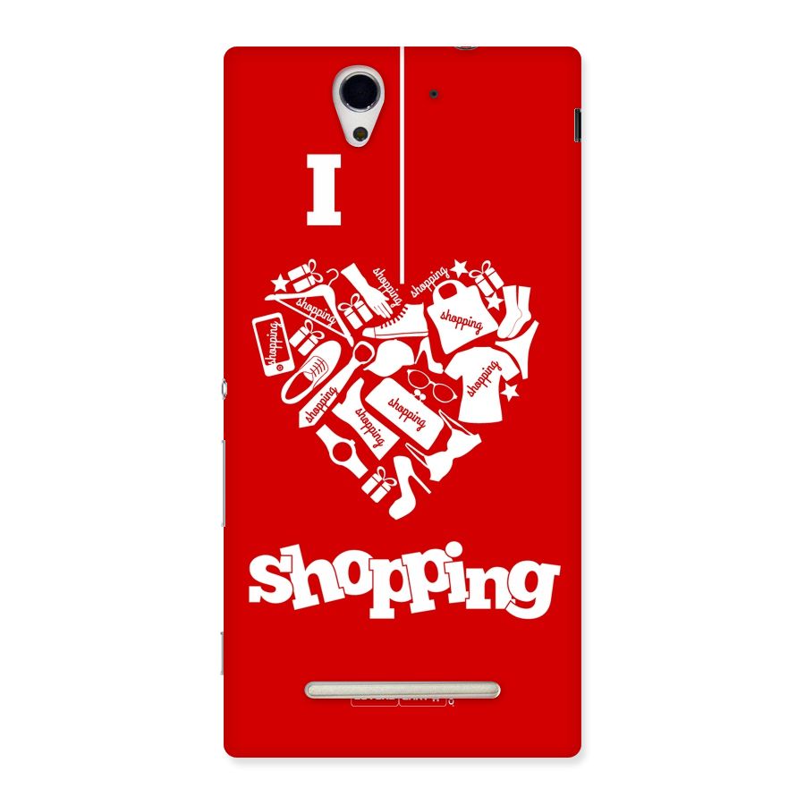 I Love Shopping Back Case for Sony Xperia C3