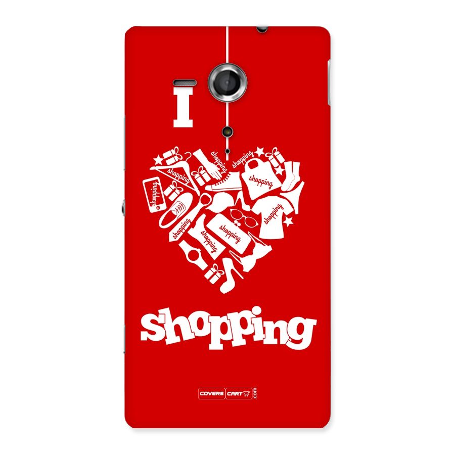 I Love Shopping Back Case for Sony Xperia SP