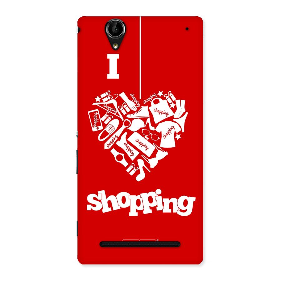 I Love Shopping Back Case for Sony Xperia T2