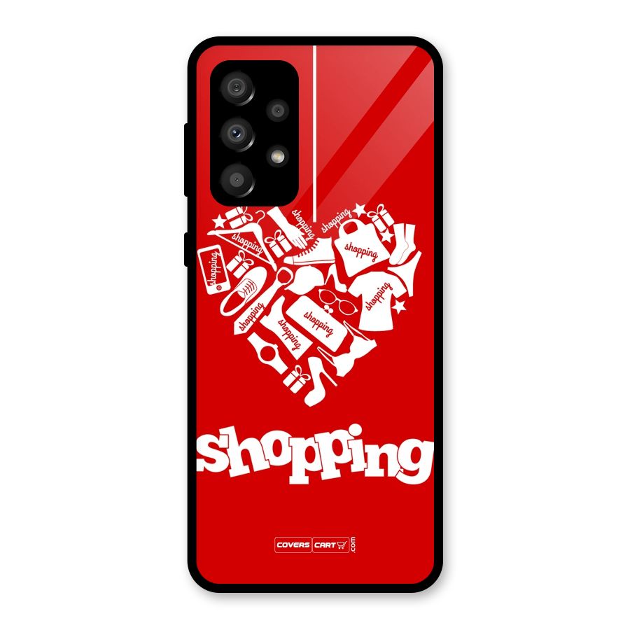 I Love Shopping Glass Back Case for Galaxy A32