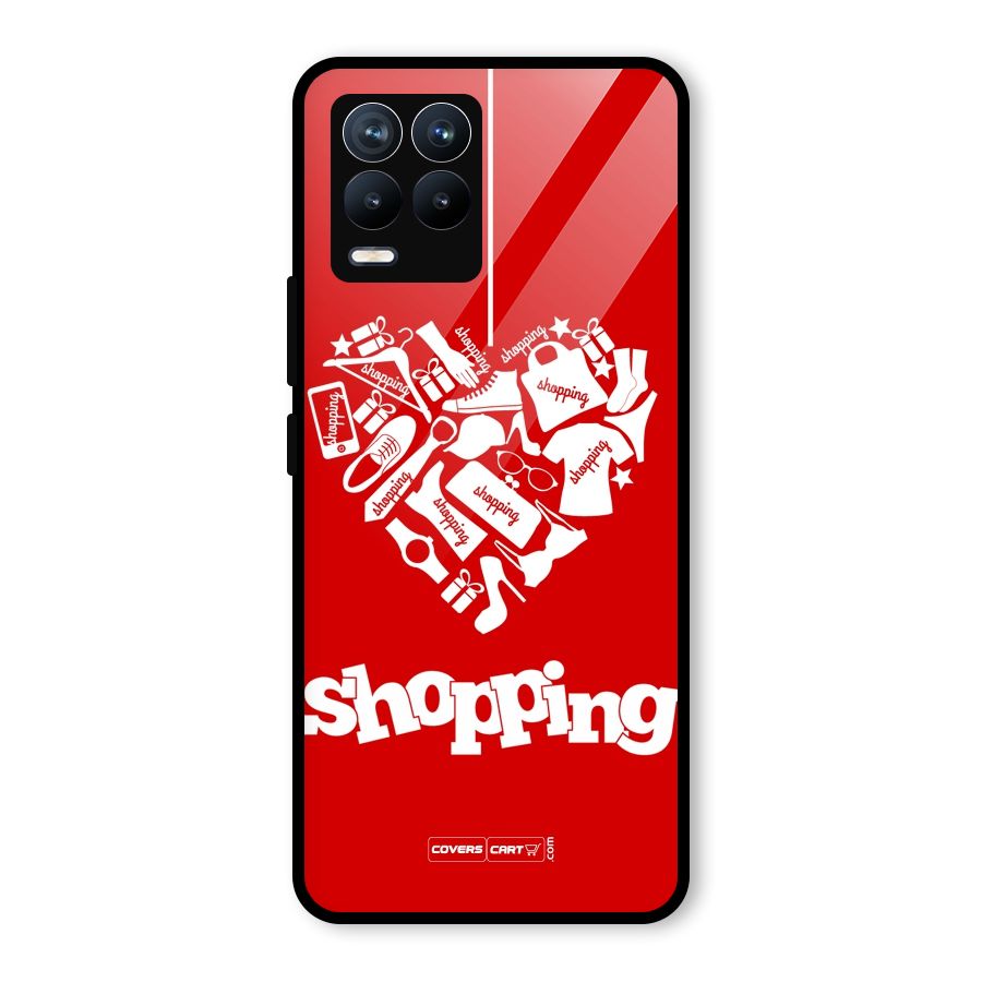 I Love Shopping Glass Back Case for Realme 8