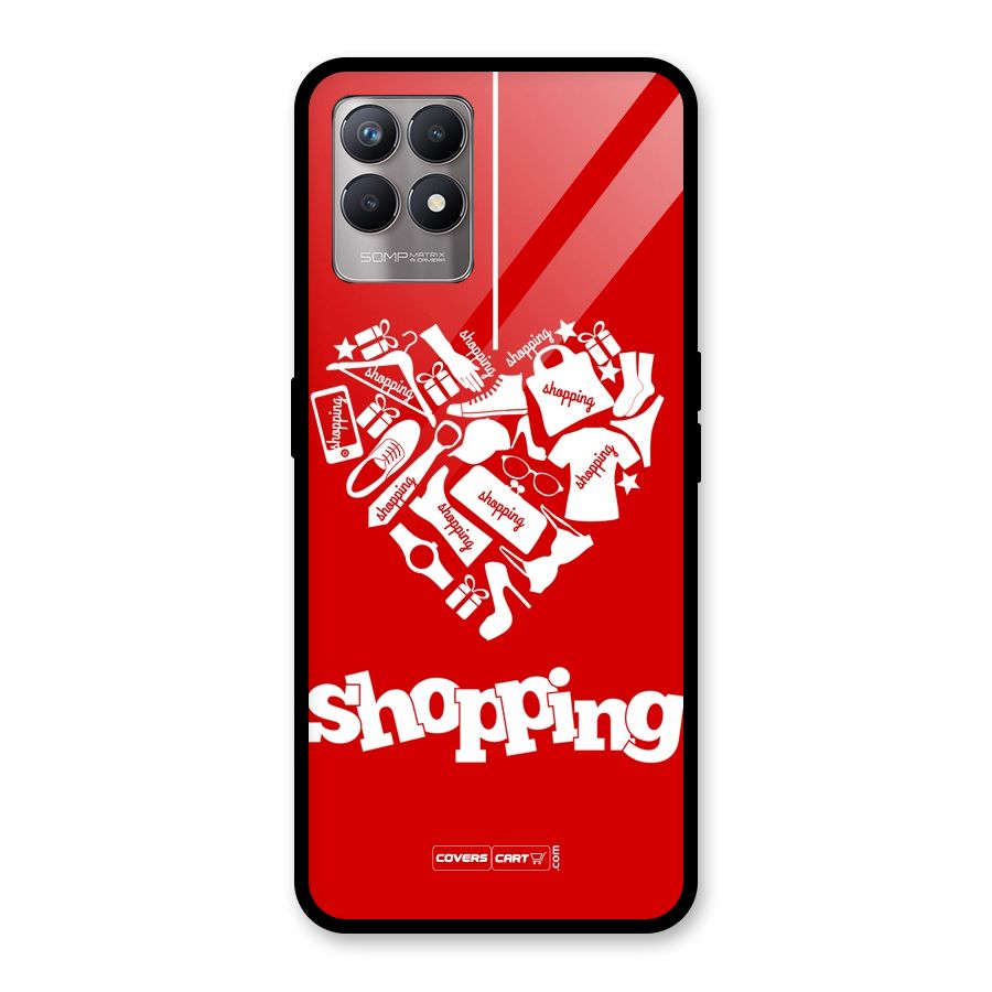 I Love Shopping Glass Back Case for Realme 8i