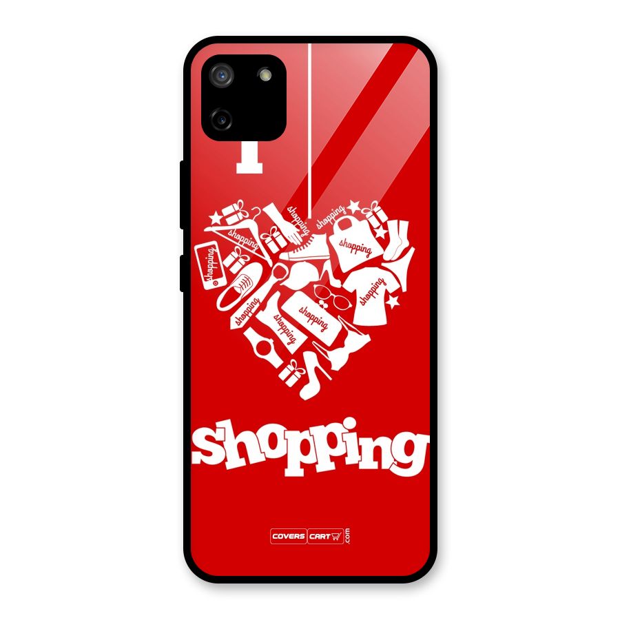 I Love Shopping Glass Back Case for Realme C11
