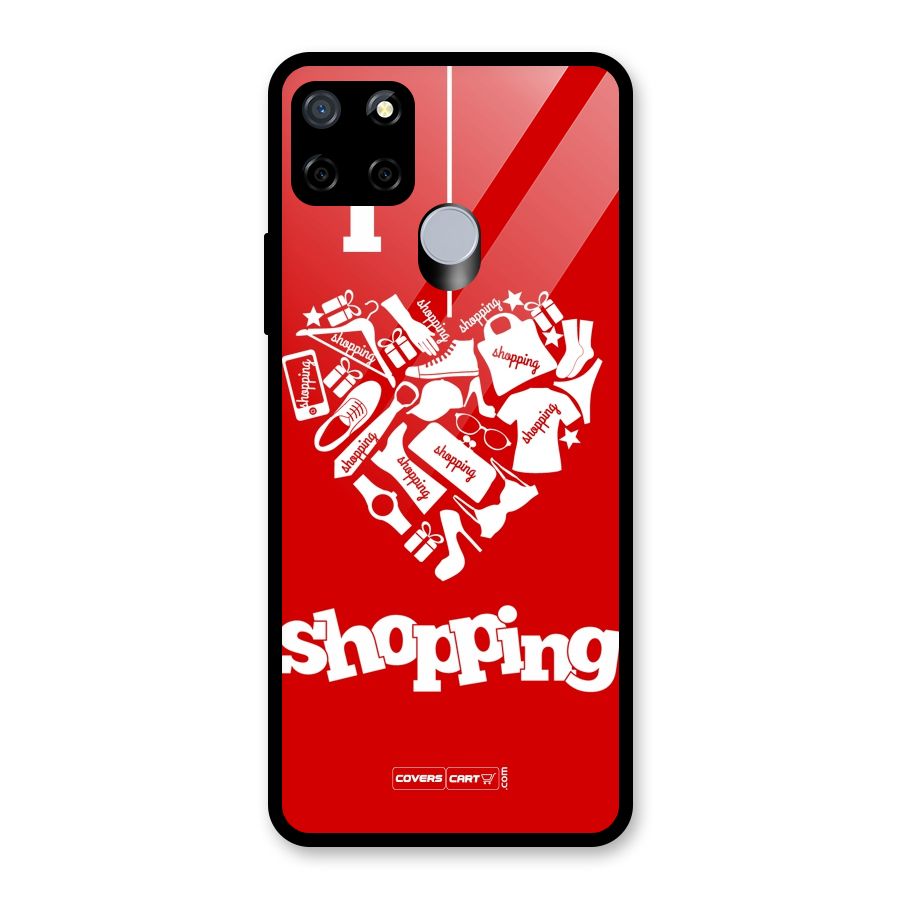 I Love Shopping Glass Back Case for Realme C12