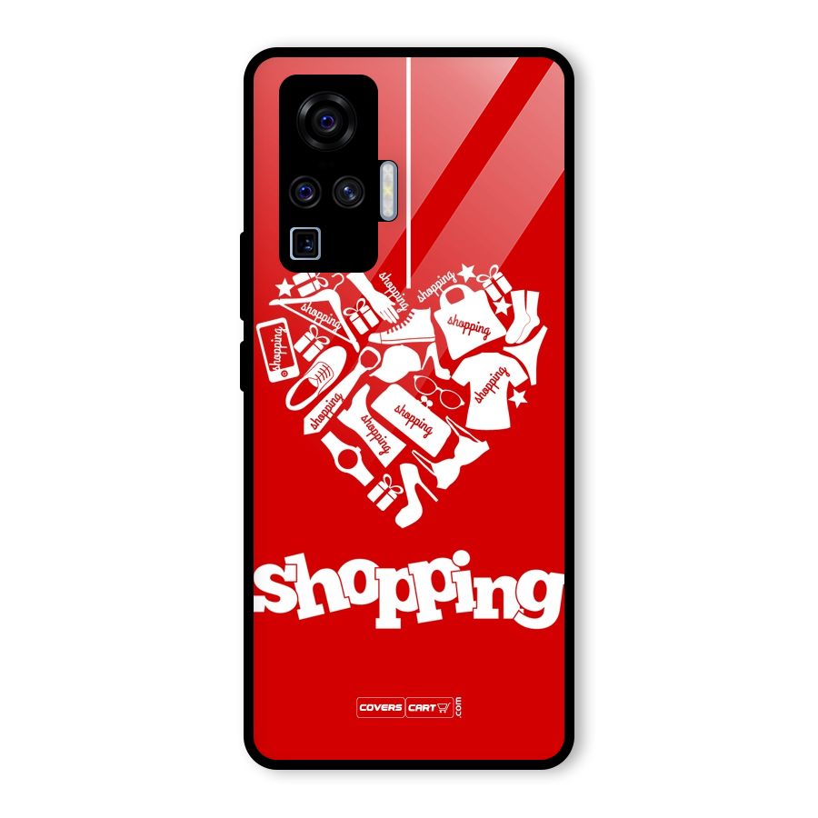 I Love Shopping Glass Back Case for Vivo X50 Pro