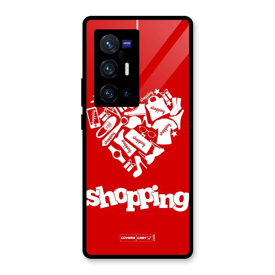 I Love Shopping Glass Back Case for Vivo X70 Pro Plus