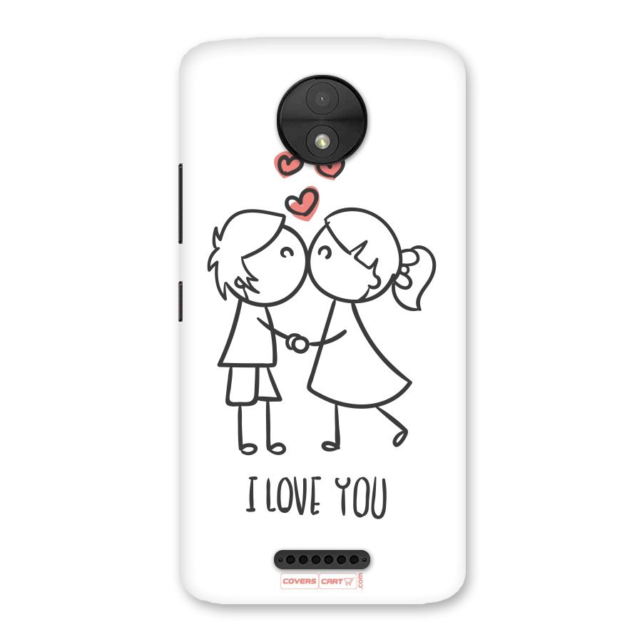 I Love You Back Case for Moto C